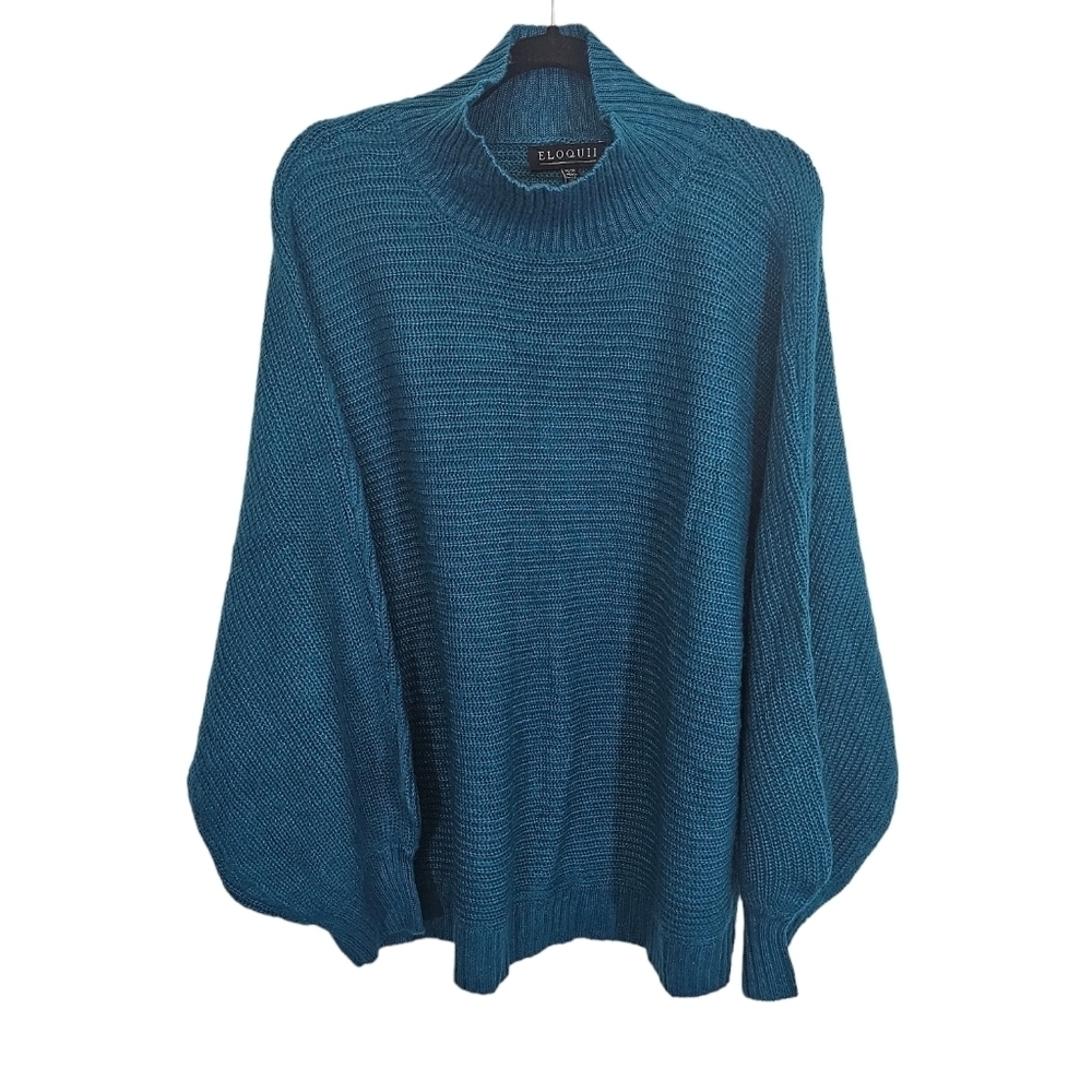 NWT Eloquii 26/28 Bishop Sleeve Drop Shoulder Sweater - Picture 1 of 10